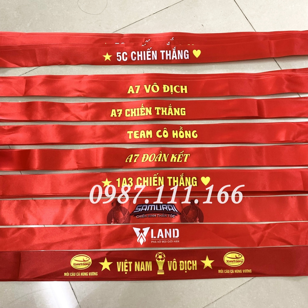 In Băng Rôn Đeo Đầu theo yêu cầu