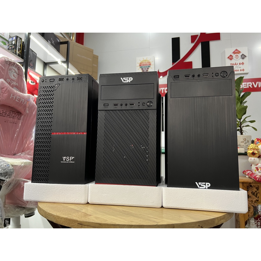 Thùng Máy Tính CPU Ram 4GB Ổ Cứng 500GB sử dụng văn phòng, học tập, lướt web,giải trí cơ bản - Tặng Bàn Phím và Chuột