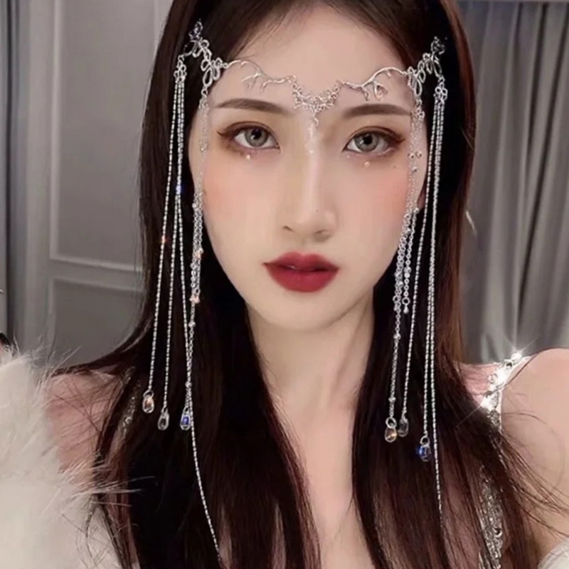 Dây Chuyền Dáng Dài Đính Đá Hình Giọt Nước Phong Cách Boho