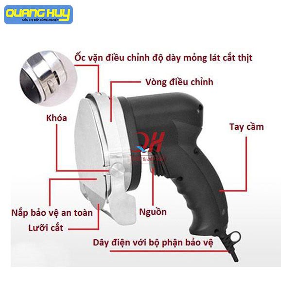 Máy Cắt Thịt Doner Kebab QH - 01 Chuẩn CE