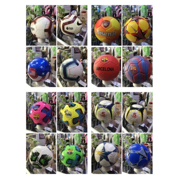 banh bóng đá số 5 có nhiều hoạ tiết làm nổi bật quả banh( tặng lưới đựng banh và kim bơm)
