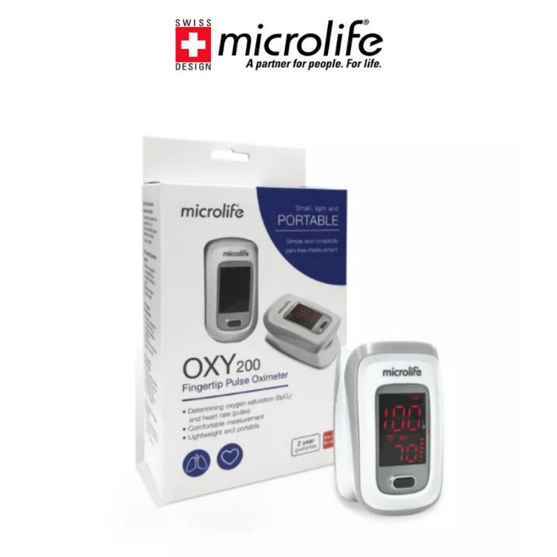 Máy đo nồng độ oxy trong máu Spo2 Microlife Oxy200 Thương hiệu Thụy Sỹ