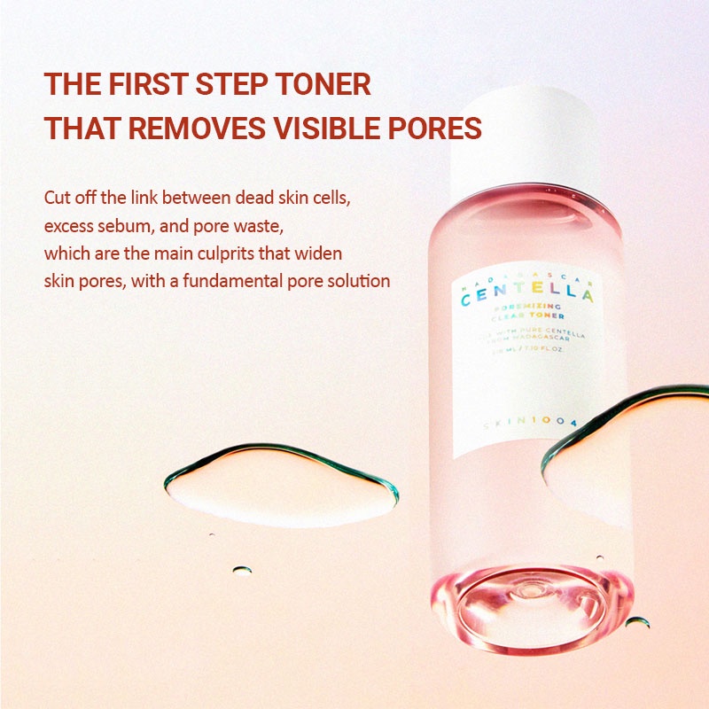 Nước hoa hồng  SKIN1004 Madagascar Centella Poremizing Clear Toner 210ml