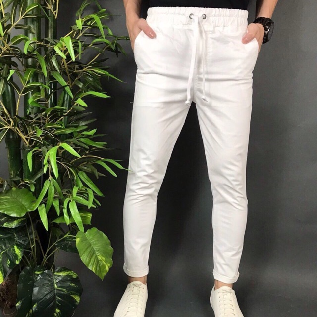 Quần kaki nam lưng thun