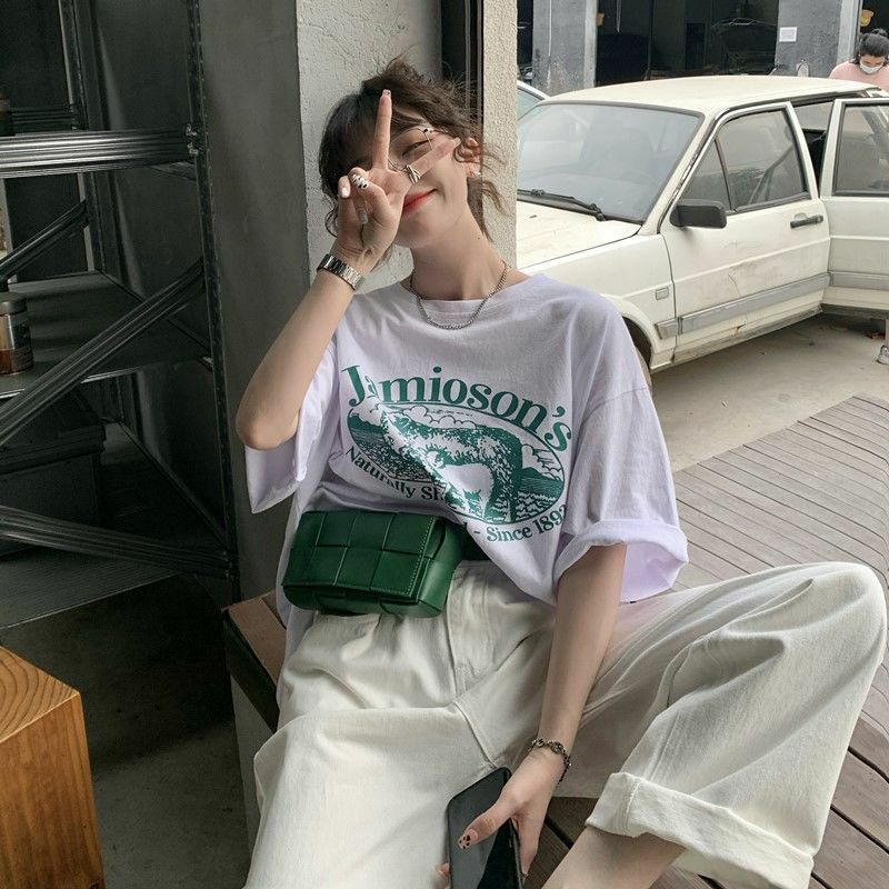 Áo Thun Tay Lỡ 100% Cotton Form Rộng Unisex Thời Trang Ulzzang
