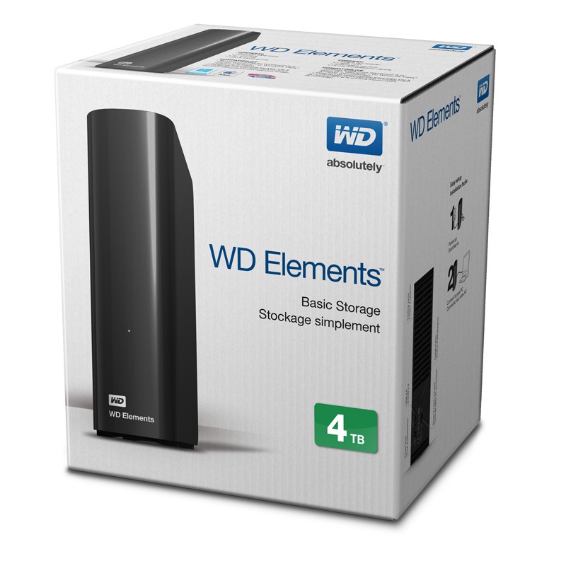 Ổ cứng gắn ngoài WD Elements 4TB 3.5inch