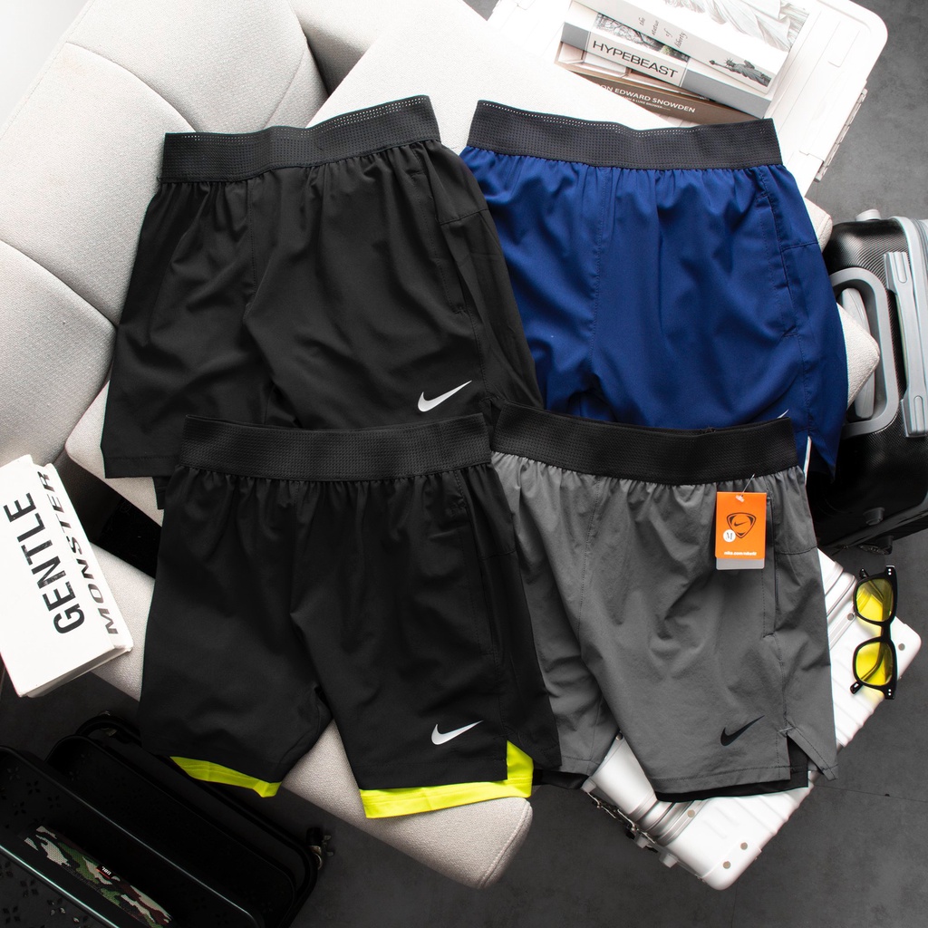QUẦN ĐÙI NAM 2 LỚP CAO CẤP- TẬP GYM, CHẠY BỘ, TÚI KHOÁ KÉO ...LƯNG THUN LƯỚI ĐẸP MẮT