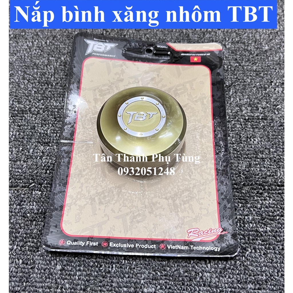 Nắp bình xăng nhôm TBT gắn nhiều dòng xe
