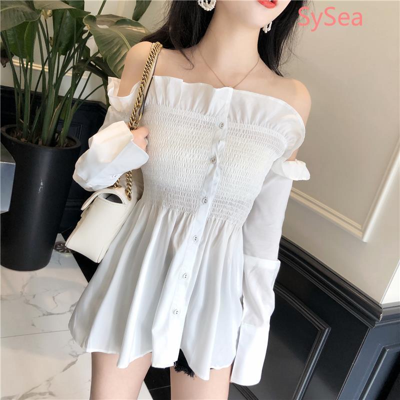 Sexy Summer Fashion Long Sleeve Off Shoulder shirt For Women