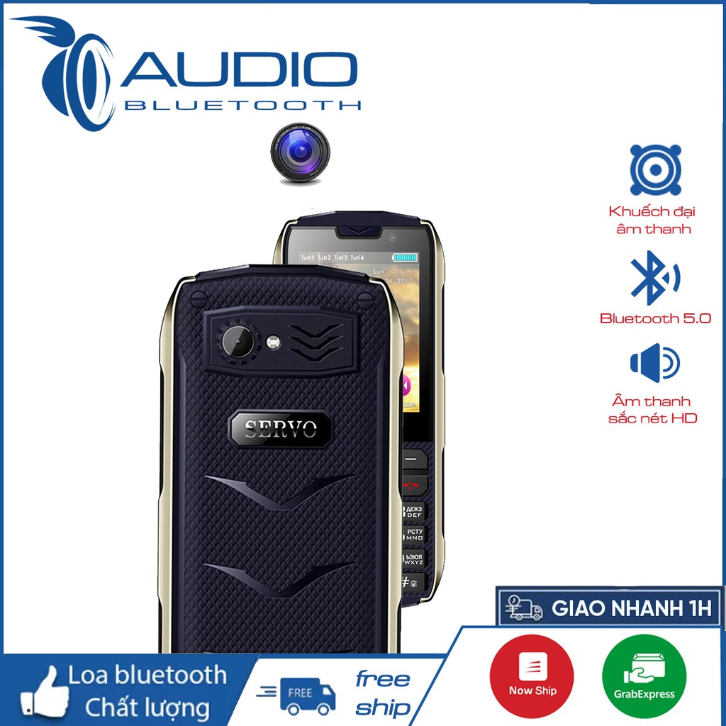 ĐIỆN THOẠI 4 SIM 4 SÓNG] [SÓNG MẠNH] [ÂM THANH TO] [SERVO H8