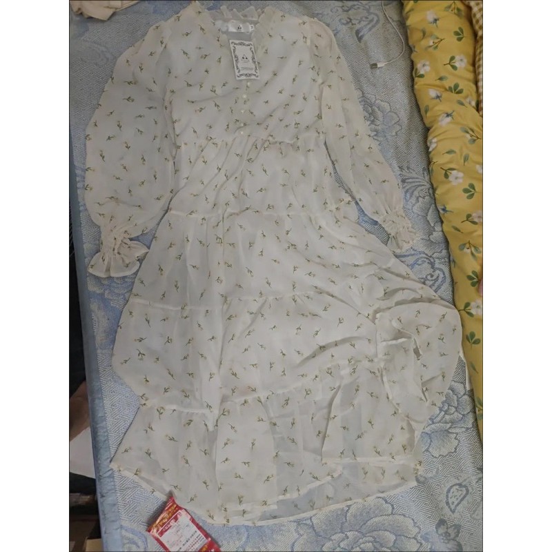 VÁY HOA NHÍ UZZLANG DÁNG DÀI HÀNG QUẢNG CHÂU 2 LỚP | BigBuy360 - bigbuy360.vn