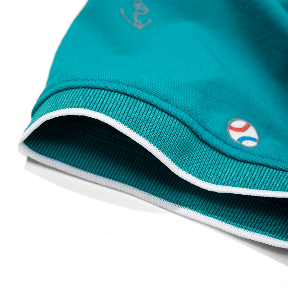 Áo thun nam cổ bẻ họa tiết con thuyền phối bo Pigofashion AHT27 màu vàng, chọn nhiều màu. | BigBuy360 - bigbuy360.vn