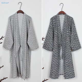 Áo choàng ngủ kimono dáng rộng cho nam