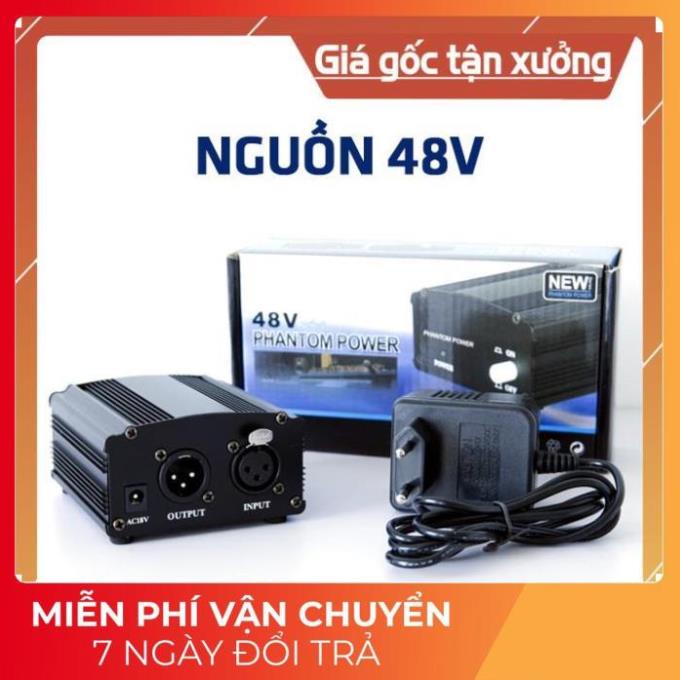 [CHẤT LƯỢNG CAO] Nguồn Phantom 48V Cho Micro Thu Âm Condenser, giành cho mua kèm micro CONDENSER