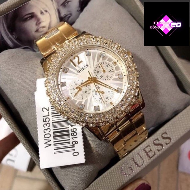 ( Sẵn 2 màu )  Đồng Hồ Nữ Guess Ladies Watch Dazzler #W0335 Multifunction. case 40mm. 5atm