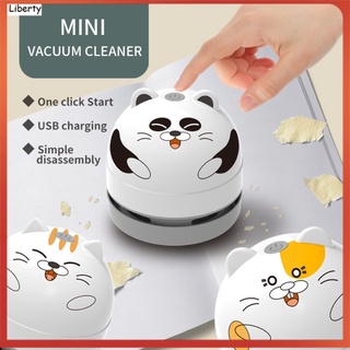 Máy hút bụi mini để bàn cổng sạc USB kèm đầu hút mở rộng có thể tháo rời tiện lợi