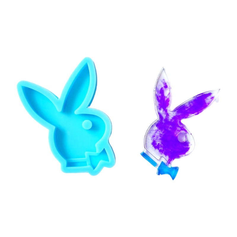 Khuôn Silicone Làm Móc Khóa Thủ Công DIY Hình Động Vật Phục Sinh Cho Trẻ Em