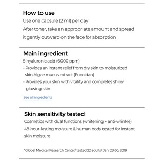 [Hàng mới về] Ampoule Vital Hydra Dr.Jart Solution 6EA