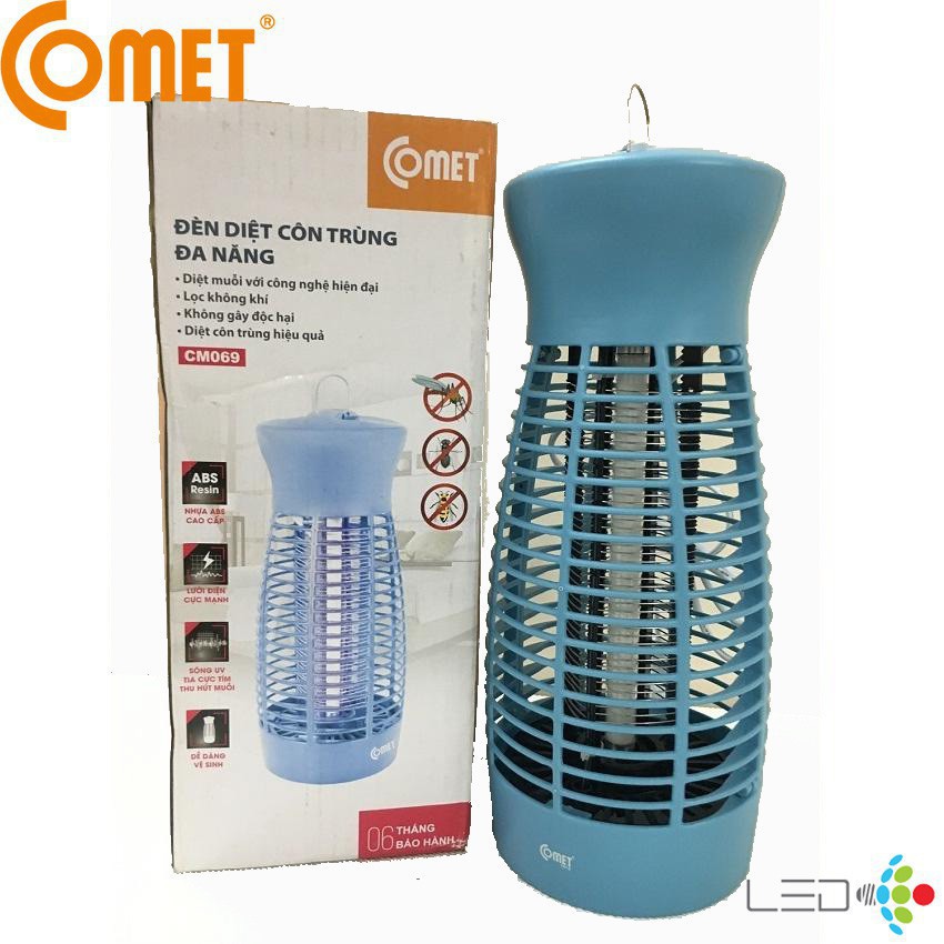 ĐÈN BẮT MUỖI COMET CM069 CAO CẤP Chế độ bắt muỗi: lưới điện - tia cực tím