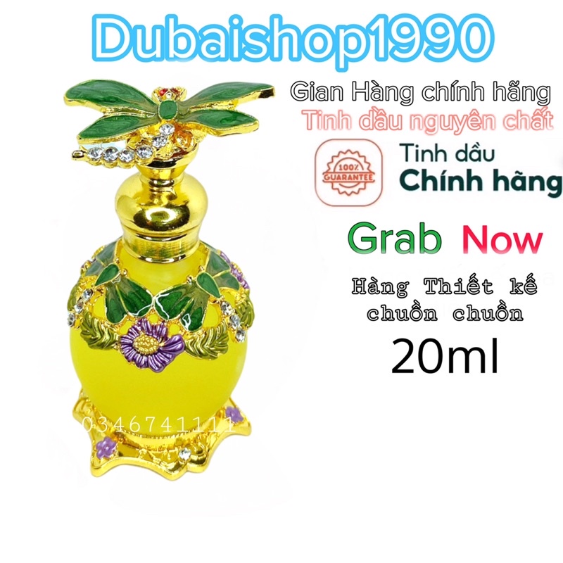 Tinh dầu nước hoa Dubai thiết kế cao cấp chuồn xanh lục đậm