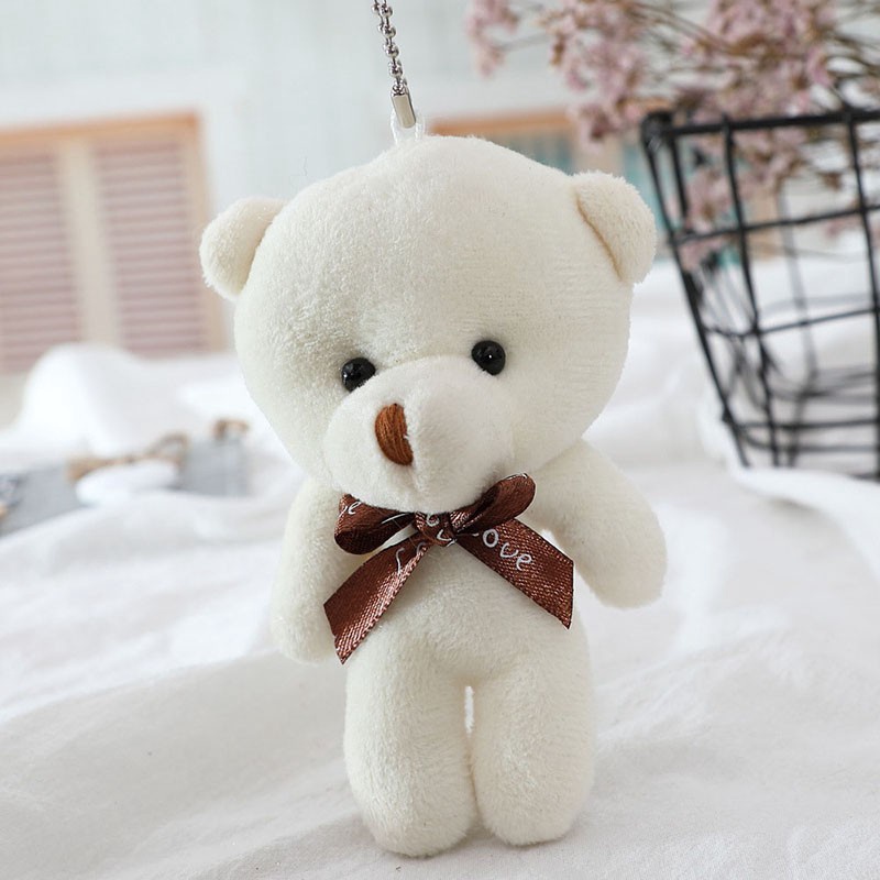 Teddy Bear Plush Toys Little Bear Doll Keychain Pendant Baby Toy