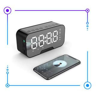 Loa bluetooth Kimiso K10, loa nghe nhạc bluetooth Kimiso K10 Kiêm đồng hồ báo thức
