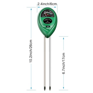 Dụng cụ đo PH của đất 3 trong 1 (PH, Độ ẩm, Ánh sáng) - Máy đo PH đất