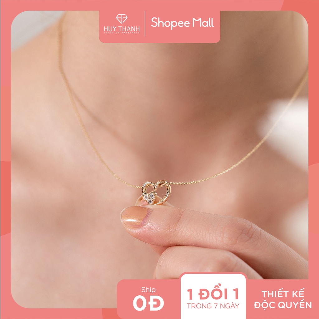 Dây chuyền vàng 14k DCMAMD550 Huy Thanh Jewelry