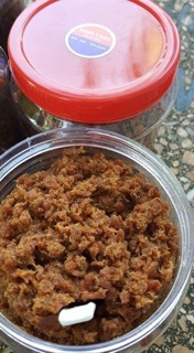 Mắm tép chưng thịt