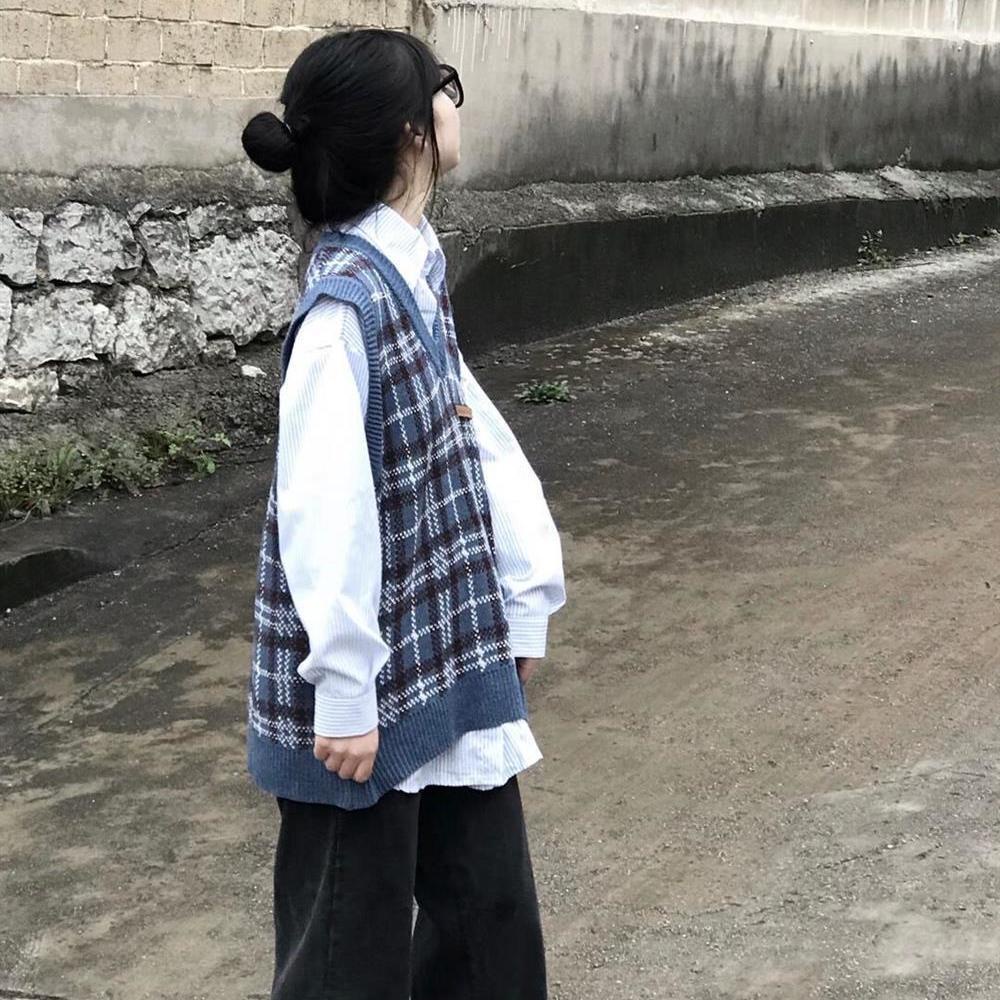 【Yuki】Áo gile kẻ sọc phong cách Hàn quốc Mẫu Mới | BigBuy360 - bigbuy360.vn