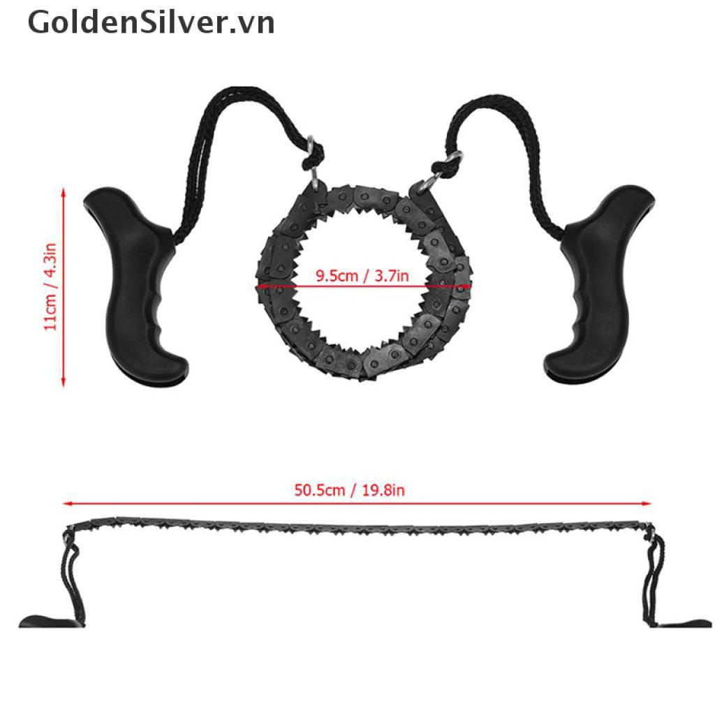 Cưa xích sinh tồn cầm tay bằng thép có thể gập lại tiện lợi