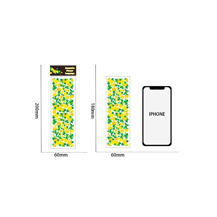 Sticker Trang Trí Toploader Hoa Confetti Ribbon Romantic Flower Series