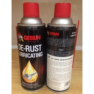 Chai xịt chống rỉ sét Getsun Hando 450ml (bôi trơn, tháo ren, chống rỉ)