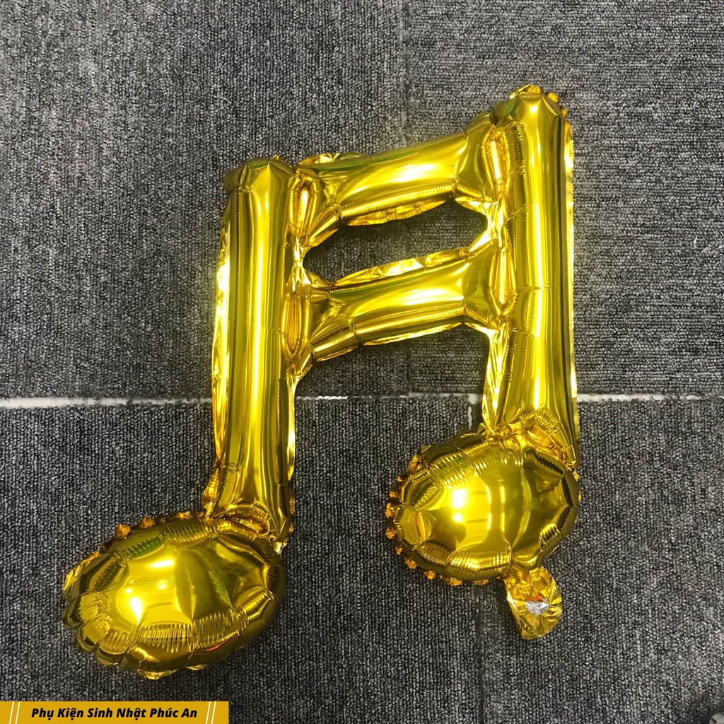 Bóng kiếng nốt nhạc kép 36cm trang trí sinh nhật HPBD