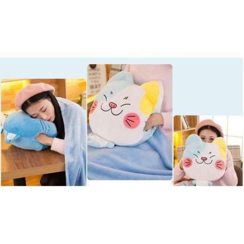 Gối chăn hình mèo dễ thương 160x110cm,,,