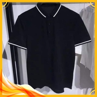 Áo polo nam cao cấp cổ viền, áo thun nam ngắn tay bo viền năng động, Kiểu dáng ôm slimfit
