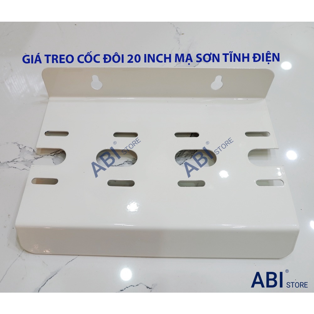 Giá treo cốc lọc nước 20inch, pass treo cốc đôi( pát đỡ) mạ sơn tĩnh điện cao cấp