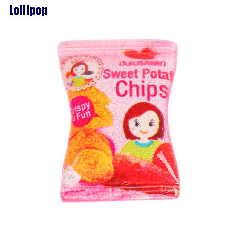 Set 10 mô hình bịch khoai tây chiên trang trí nhà búp bê