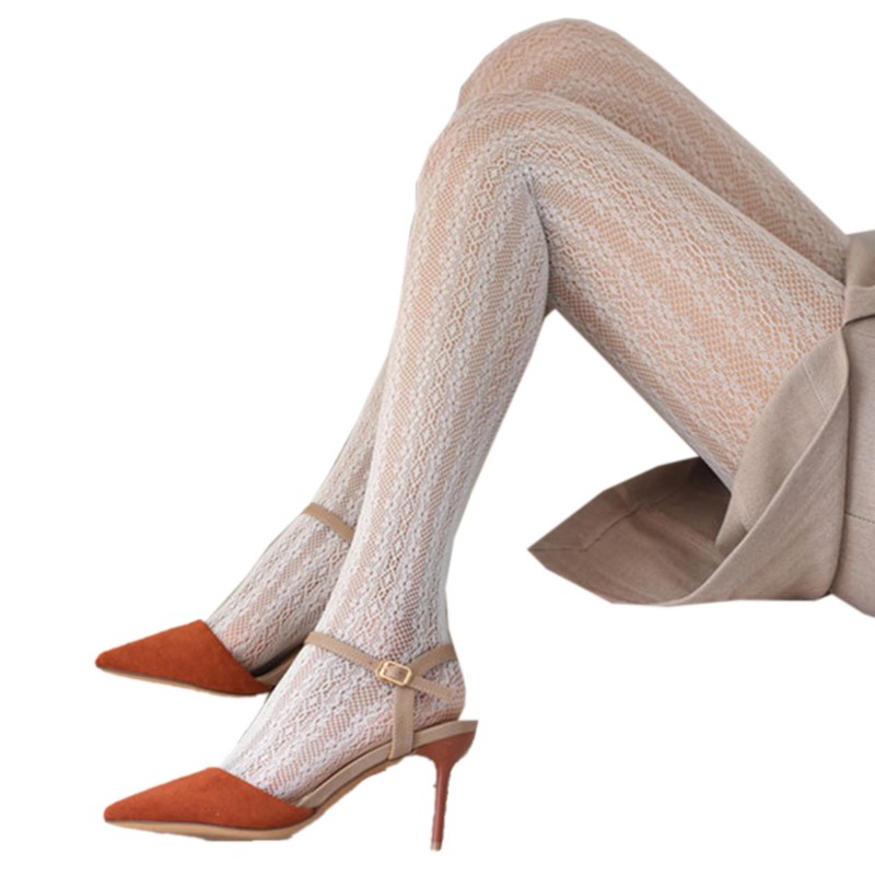 Quần Tất Lưới Phối Ren Phong Cách Lolita Quyến Rũ Cho Nữ