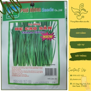 Hạt giống phú nông - hẹ gói 2g - hạt giống - rau gia vị