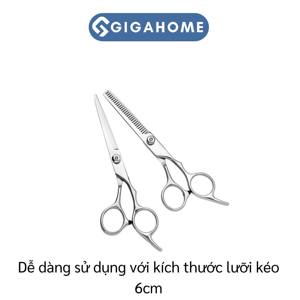 Combo 2 Kéo Cắt Và Tỉa Tóc Chuyên Nghiệp Cho Salon GIGAHOME 7371