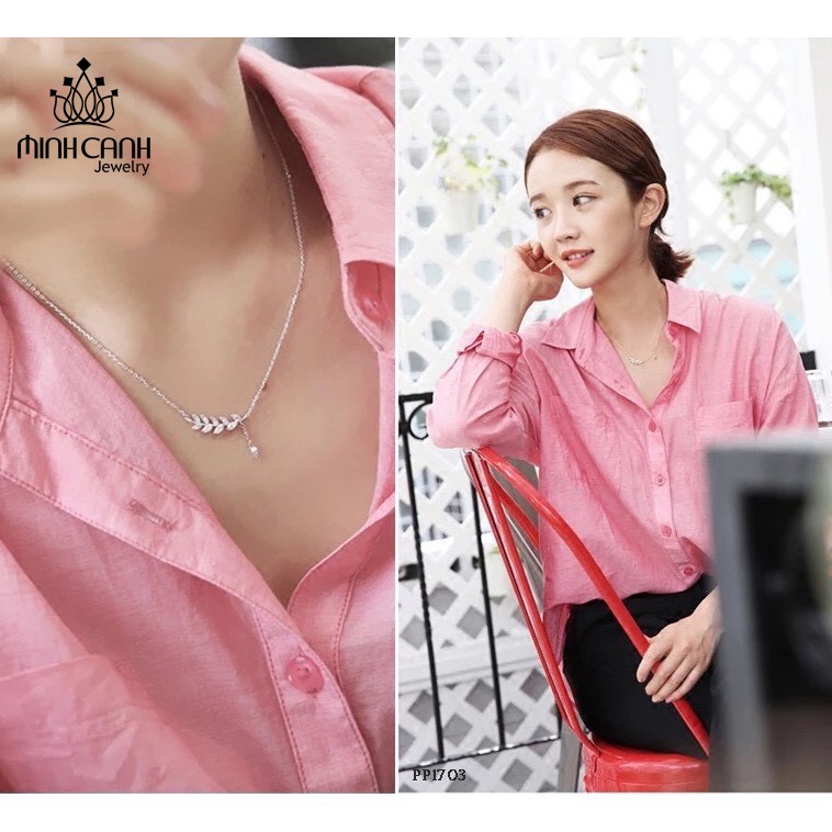 Dây Chuyền Bạc 925 Minh Canh Jewelry - Lá Liễu