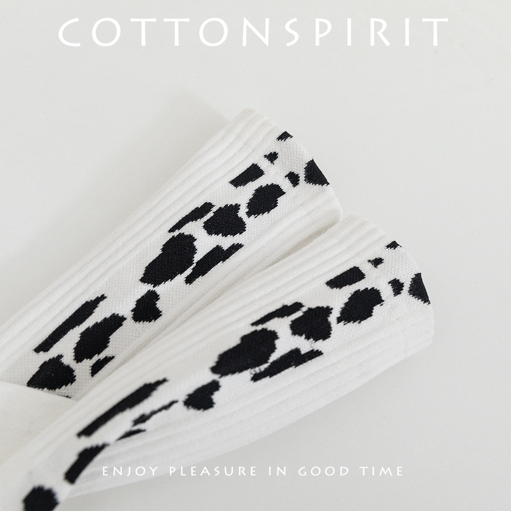 Tất cổ thao thể thao chất dày dặn vớ dài cao cổ nam nữ unisex cá tinh in hình hoạt tiết báo