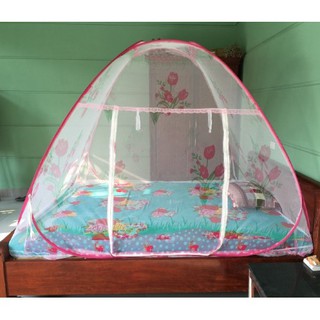 Mùng chụp tự bung Hàng Việt Nam không đáy khung mùng chắc chắn 2m x 2m