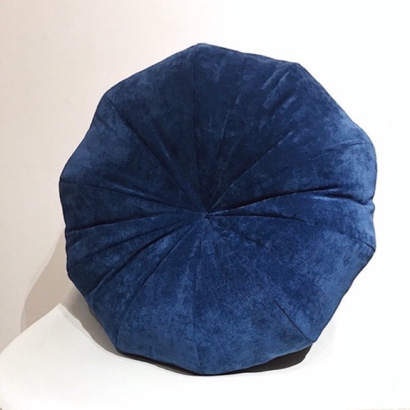 Đệm ngồi bệt  hình tròn bí ngô kiểu dáng mới 45cm vải nỉ nhung mềm mịn chuyên decor phòng khách