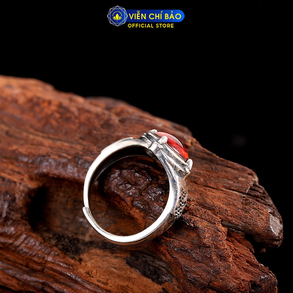 Nhẫn bạc nam Mắt quỷ chất liệu bạc Thái 925 thời trang phụ kiện trang sức nam Viễn Chí Bảo N100008