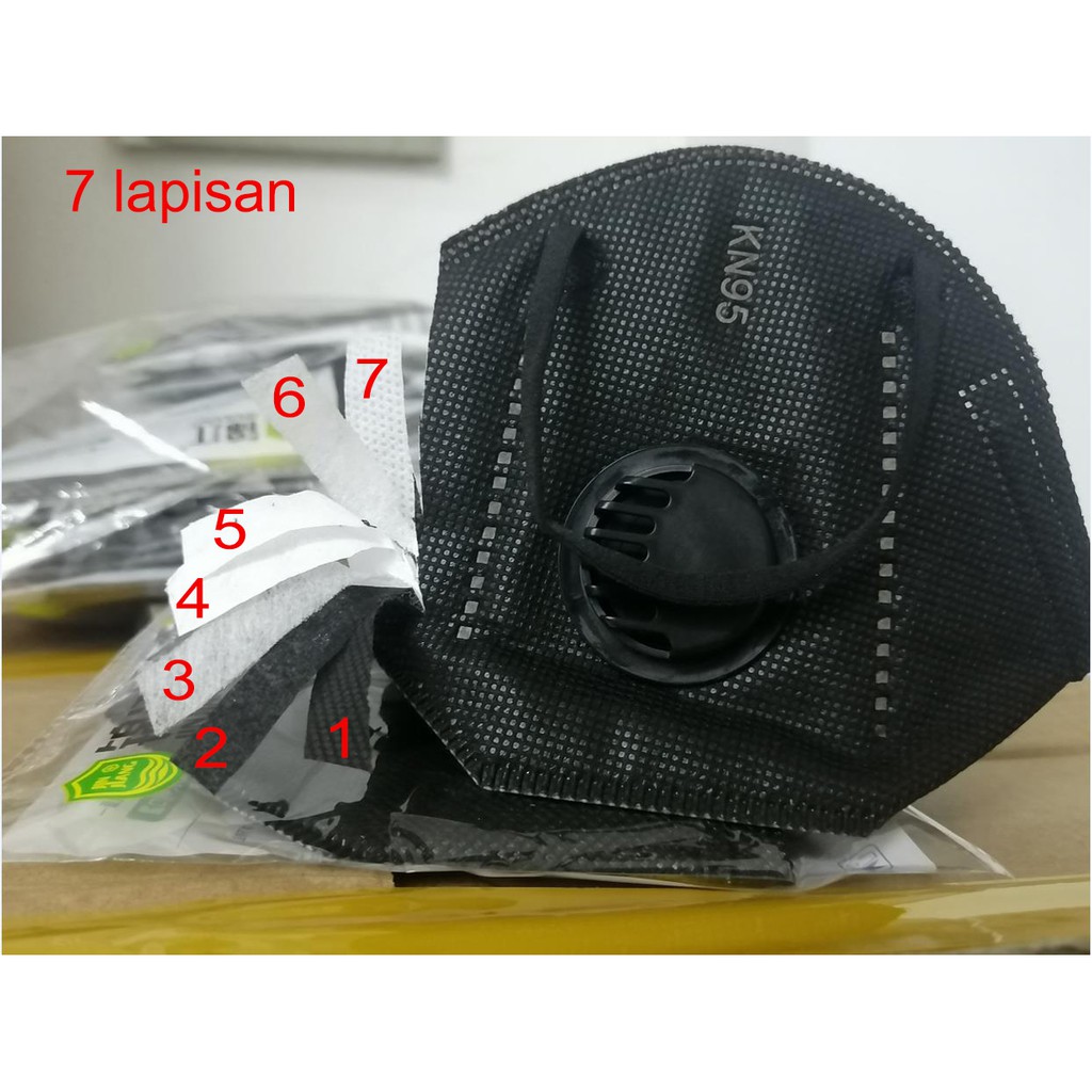 Kn95 7 lớp mặt nạ có thể giặt với van thở cho người lớn được đóng gói riêng | BigBuy360 - bigbuy360.vn