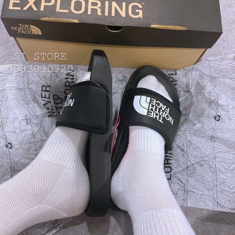 Dép The Northeface Đen Trắng