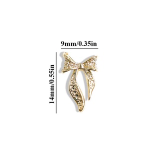 Bộ 10 HạT ĐíNh Trang Trí MóNg HìNh Nơ 3D