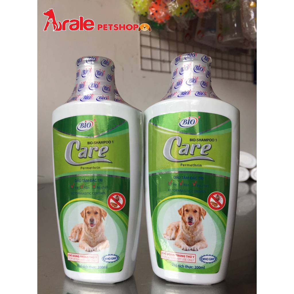 SỮA TẮM BIO CARE ĐẶC TRỊ BỌ CHÉT, VE RẬN CHO CHÓ 200ml